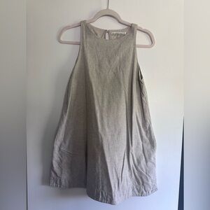 Brown Linen Abercrombie And Fitch Dress